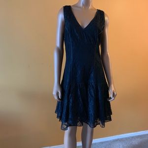 Banana Republic black lace dress